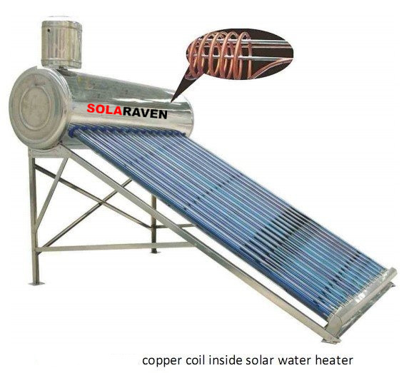 200L integrated thermosiphon indirect solar water heater 