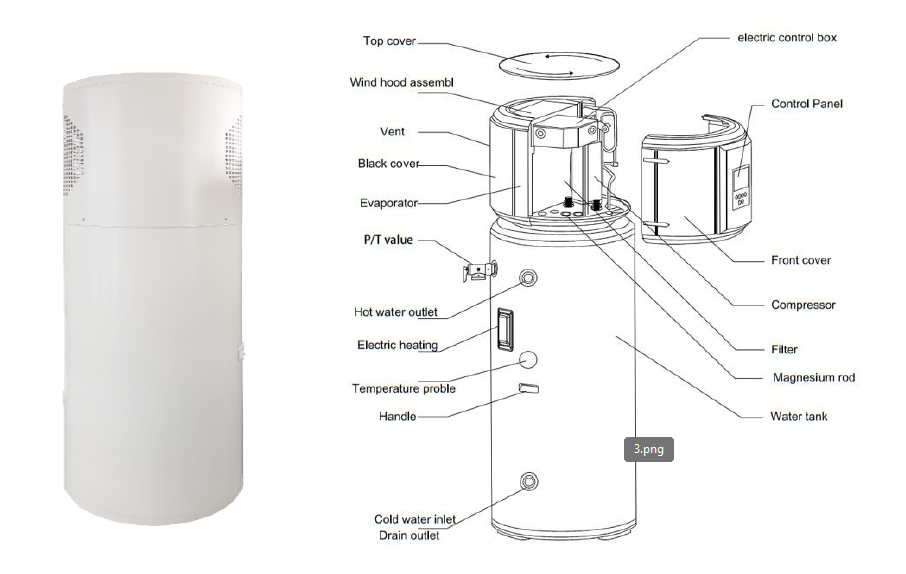 all in one heat pump diagram