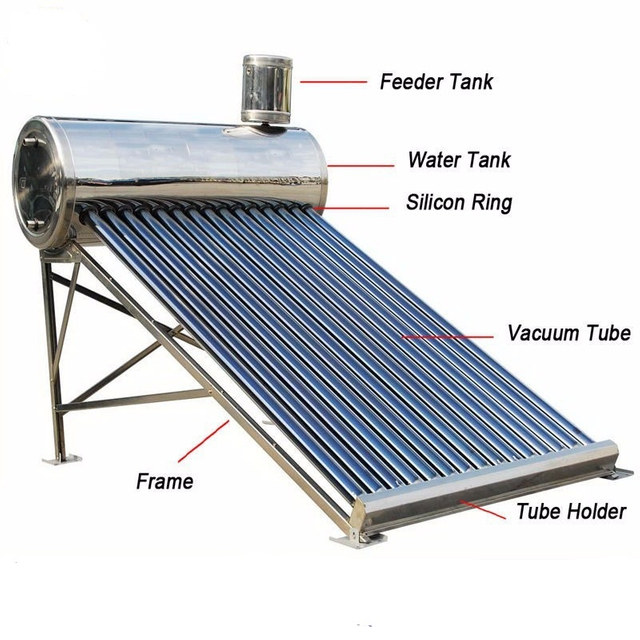 300L Low pressure low price vacuum tube solar geyser
