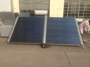 non pressure solar thermal collector with 50 galss vacuum tubes