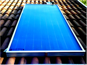 flat plate solar collector generate hot water