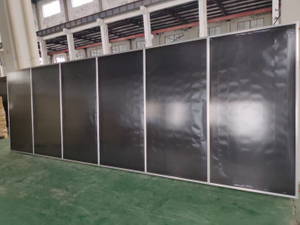 large size flat panel solar collector 