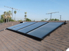 large size flat panel solar collector 